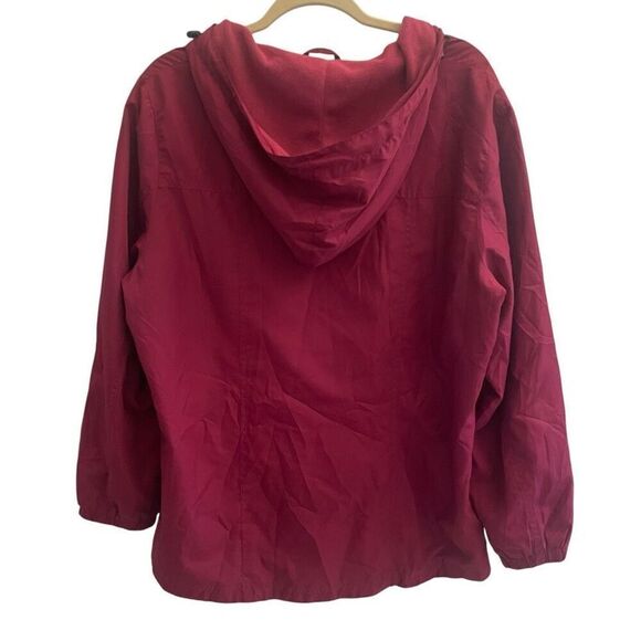 Kangaroos Vintage Magenta Pink Zip Up Jacket Windbreaker Women’s Sz Large 80’s - Picture 6 of 6